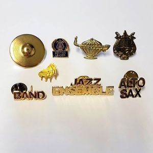 8 High School Band Lapel Pins